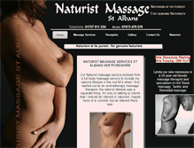 Tablet Screenshot of naturistmassage.com